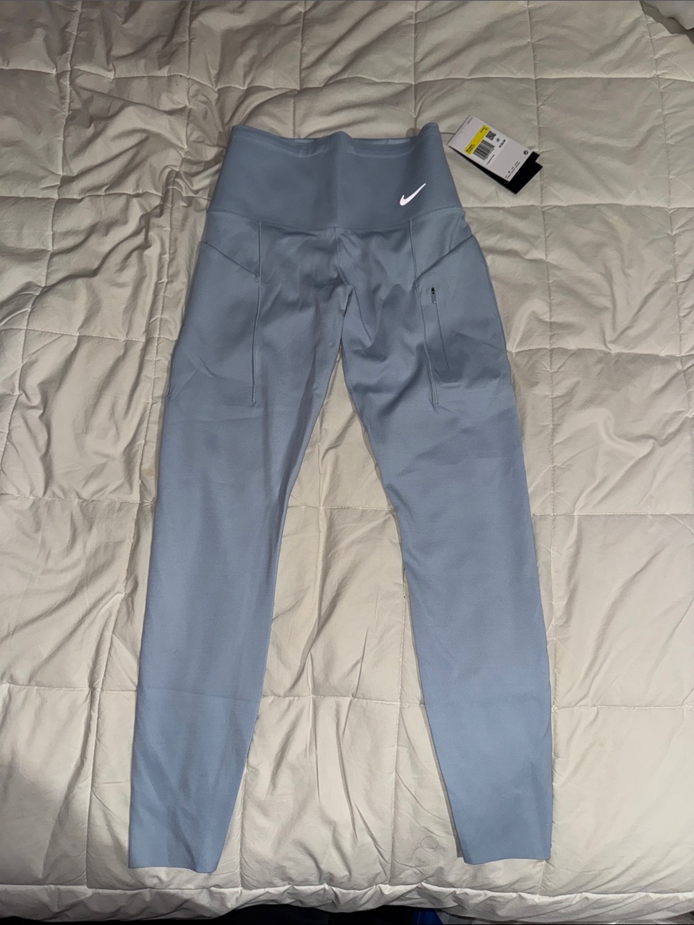 Nike Light Blue High-Waist Performance Leggings
